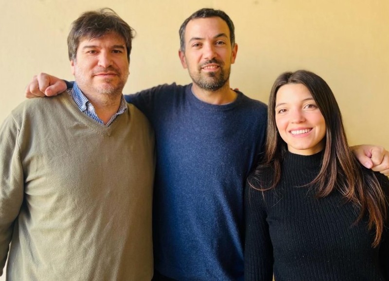 Ariel Guthux, Esteban Dordoni y María Constanza Monaldi.