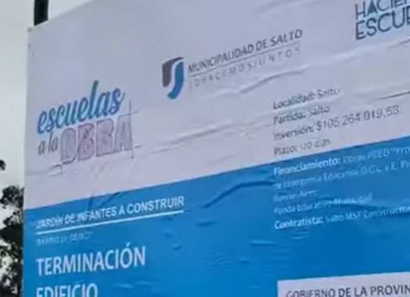 Escuelas a la obra.