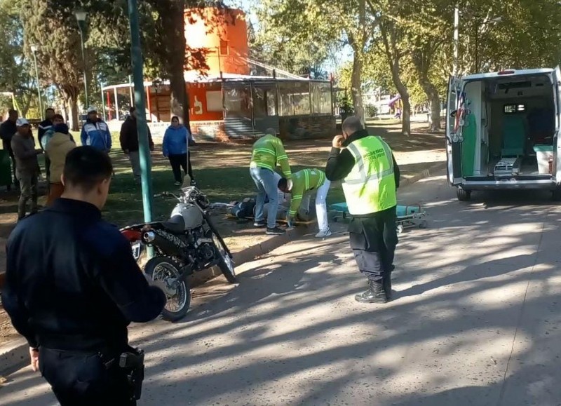 Intervención de los servicios de emergencia.