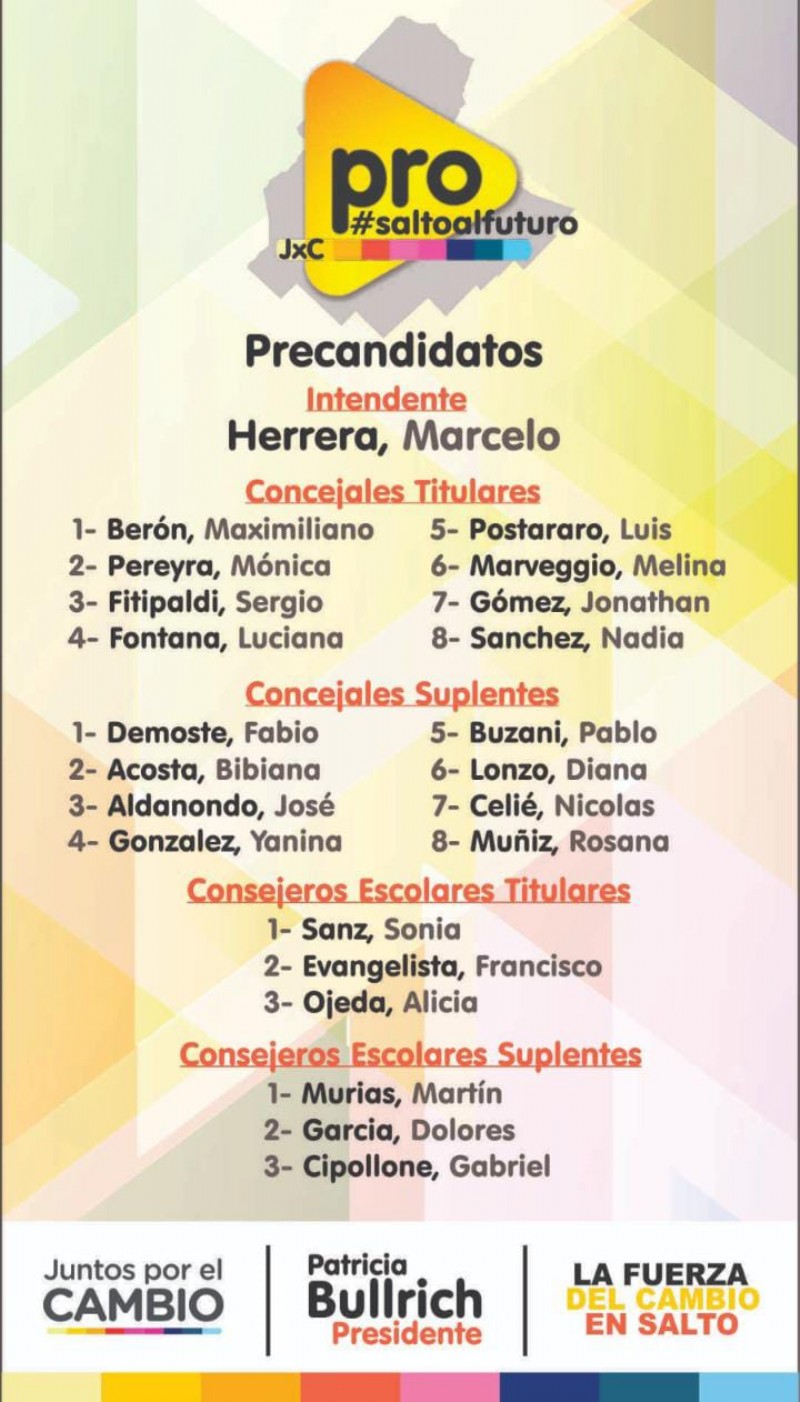 La lista completa.