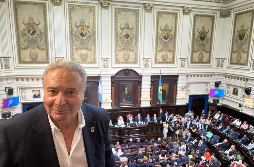 Ricardo Alessandro en el Parlamento bonaerense.