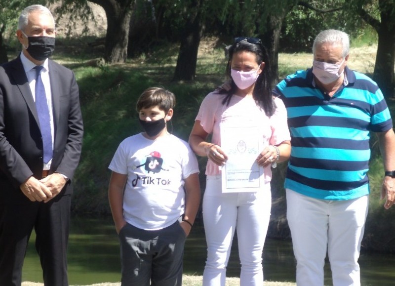 Acto en el Parque de la Memoria.