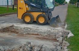 Avanzan los trabajos de pavimentación