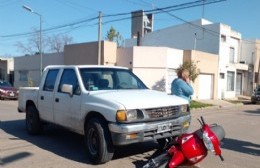 Herida tras choque en Pueyrredón y Libertad