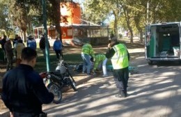 Se le cruzó un perro, se cayó de su moto y terminó hospitalizado