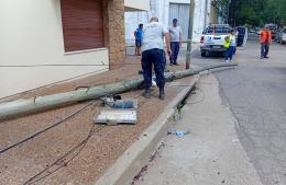 Corte de calle Olavarría por incidente con cables