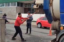 Intensos trabajos de limpieza tras las precipitaciones