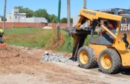 Avances de obra de red cloacal