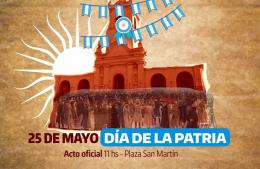 Acto en Plaza San Martín por el 25 de mayo