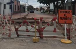 Trabajos de repavimentación en calle Reconquista