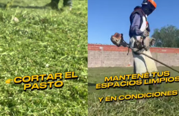 Desde la Municipalidad priorizan el cortar el pasto para 