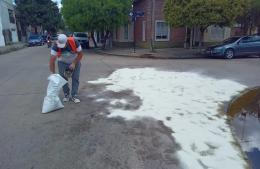 Despliegue de Defensa Civil por derrame de aceite en la calza