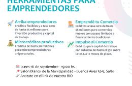 Presentación de programas de apoyo: herramientas para emprendedores