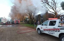 Incendio en una vivienda de Inés Indart