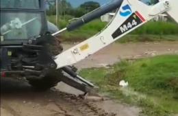 Trabajos tras las fuertes lluvias