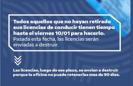 Retiro de las licencias de conducir